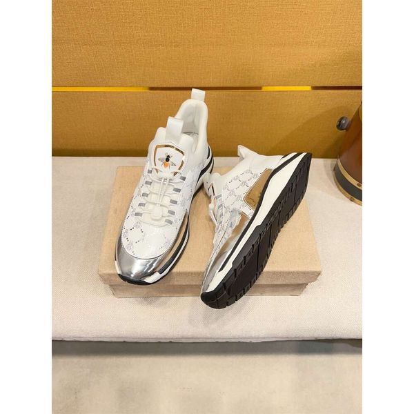 New Sale Men&#039;s Lac-up Bees Sport Handmade Leather Casual Shoes Design Sneakers Man Comfortable Tennis shoes dhshoess