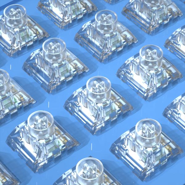 Kailh Box Jellyfish Mechanical Keyboard Switch DIY Transparent clicky Tactile Switches RGB 5Pin 47g Waterproof And Dustproof