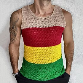 Men's Tank Vest Undershirt Racer Back Tank Top Camis Solid - Plain Color Scoop Neck Sleeveless Color Block Clothing Apparel