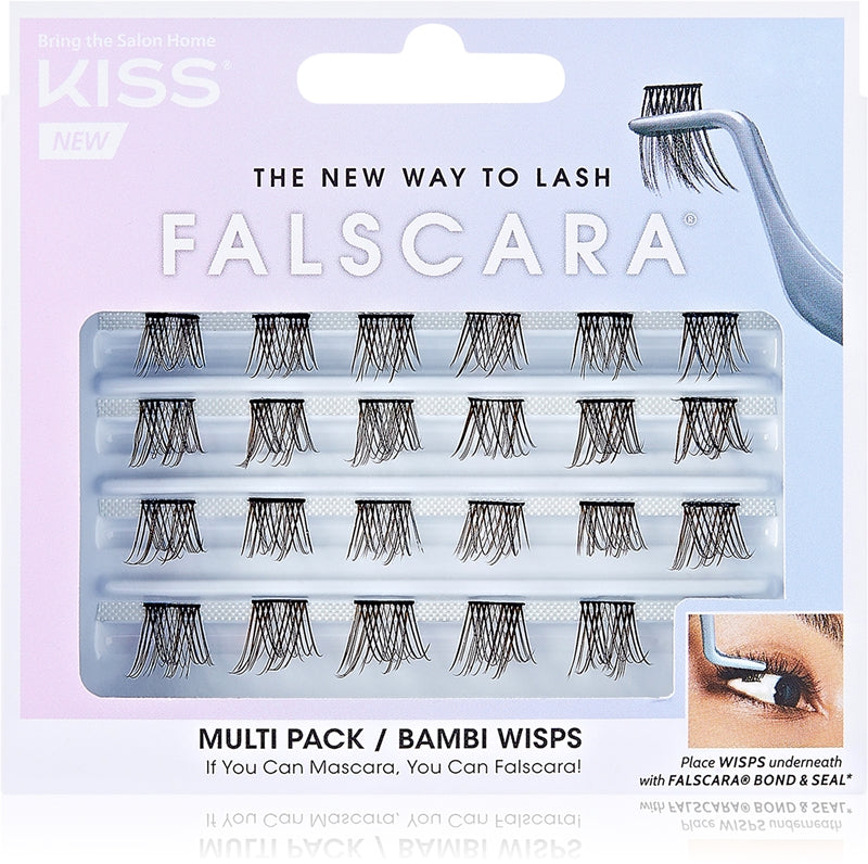 KISS Falscara Wisp Bambi knutna lösögonfransar 24 stycken