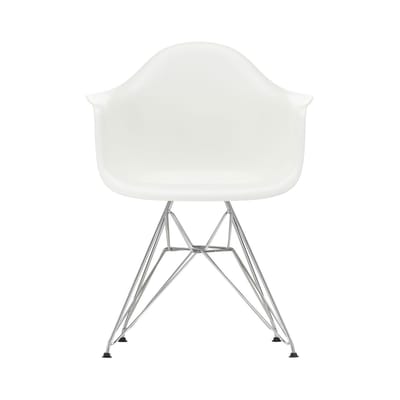 Vitra - Fauteuil Eames Plastic Armchair - Blanc - Acier chromé - Designer Charles & Ray Eames