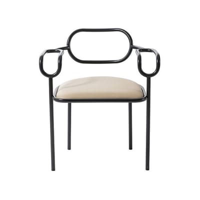 Cappellini - Fauteuil rembourré 01 Chair - Beige - Hêtre multicouche - Designer Shiro Kuramata