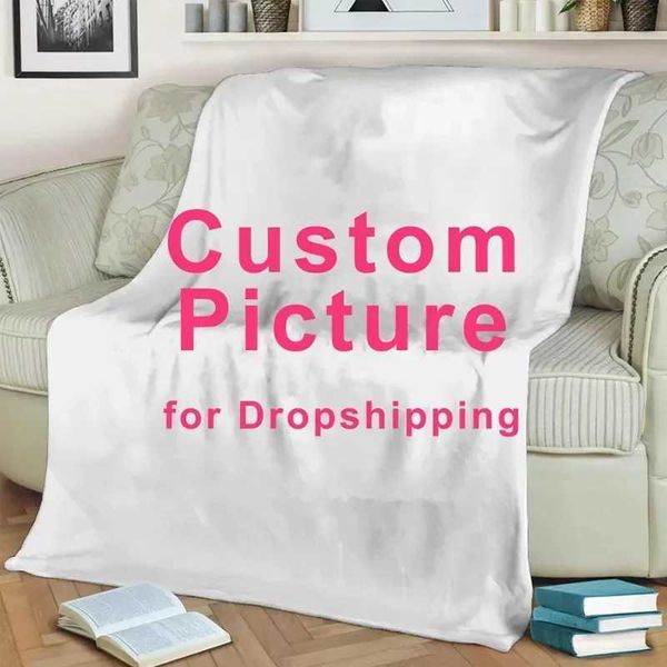 Custom Blanket with Words Picture Collage Customized BlanketsBirthday Souvenir Gifts Personalized Throw Blanket for Father Mom Y240829