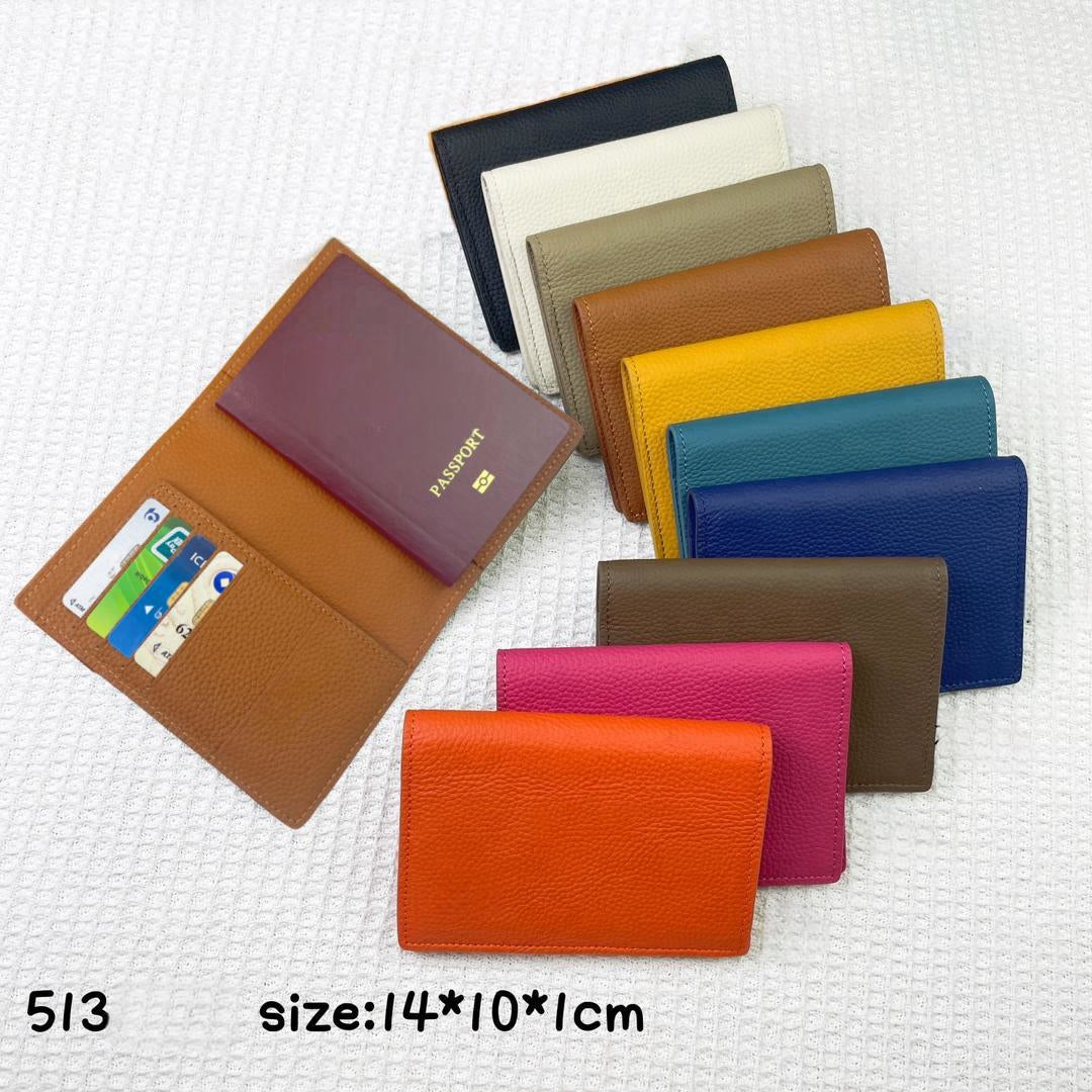 Top quality Designer Passport Holder Passports Case Cowskin Short Wallets Women Purse Card holders Fashion Bags With Serial Number Dust Bag Box