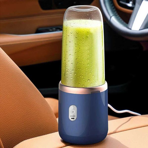 Portable Blender USB Rechargeable 400ML Fruit Shakes Juicer Mixer 40W Automatic Small Electric Juicer Wireless Smoothie BlenderXJ241223