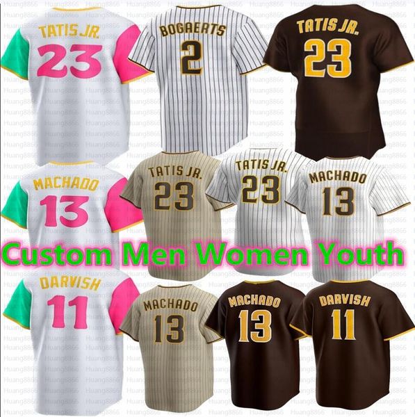 23 Fernando Tatis Jr. Juan Soto Baseball Jersey Manny Machado Tony Gwynn Wil Myers Yu Darvish Jake Cronenworth Trent Grisham Eric Hosmer Joe