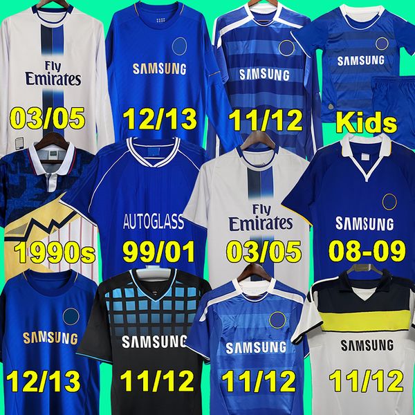 2011 Retro kids Soccer Jersey Lampard Torres Drogba 11 12 13 Final 94 95 96 97 98 99 Football Shirts Camiseta WISE 03 04 05 06 07 08 COLE ZO