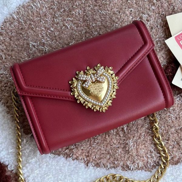 Designer Bag Calfskin Devotion Mini Bag Women Fashion Clutch Bags Classic Luxury Shoulder Bags Tote Bags Heart Butterfly Logo And Inlaid Wit