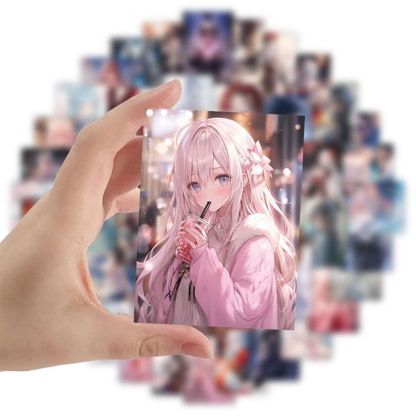 60 cartoon anime peripheral high beauty decoration mobile phone case notebook stickers