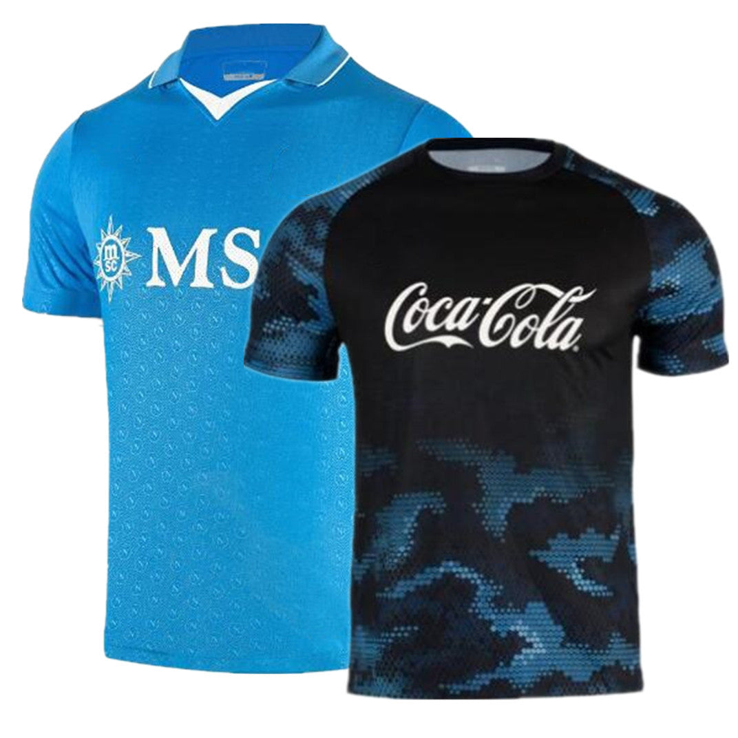 24 25 Napoli soccer jerseys Maglia Allenamento Blu Navy 2024-2025 KVARATSKHELIA HOME AWAY Third shirt MINJAE maillot naples OSIMHEN POLITANO footbal