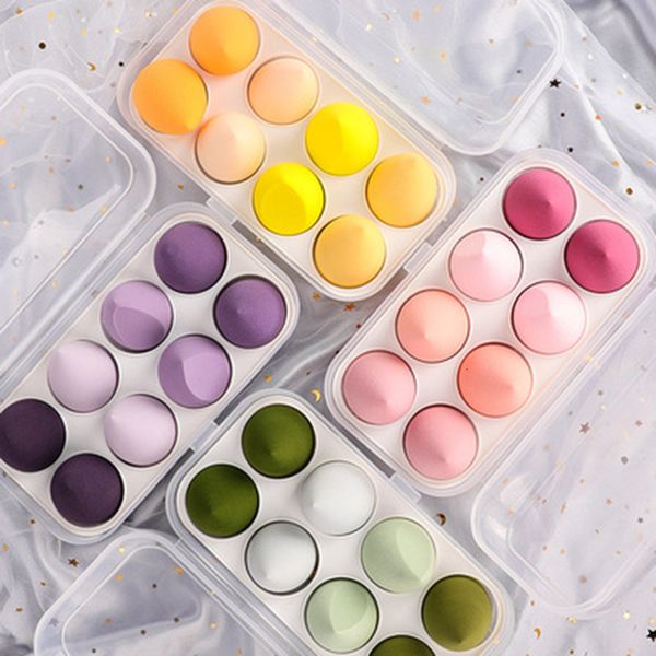 8pcs Makeup Sponge Blender Egg Cosmetic Soft Foundation Sponges Powder Puff Women Make Up Accessories Beauty Tools F716-9