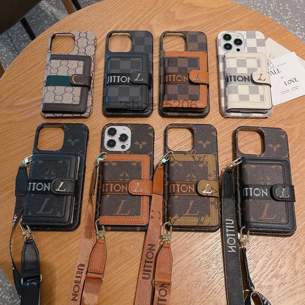 designer female iPhone Case Card Holder Wallet Designer for Apple 15 14 Pro Max 13 12 11 14PLUS X XR XS XSMAX 7 8 P Luxury 3D Embossing