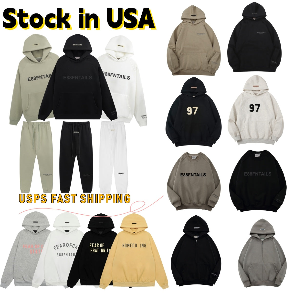 essentials designer hoodie hoodie designer hoodies for men mens hoodie tracksuit essential designer hoodie men 3D Letter Hoodie Size S-XL clothes Hi