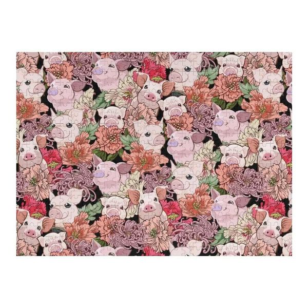 Because Pigs Jigsaw Puzzle Custom Wooden Gift Wood Adults Customized Toys For Kids PuzzleM240817