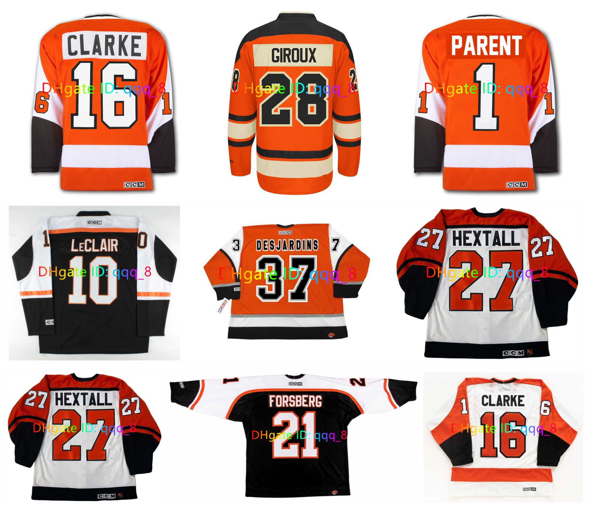 ERIC LINDROS Winter Classic Flyers Jersey LeCLAIR CCM Throwback Hockey Jerseys CLAUDE GIROUX ERIC DESJARDINS PETER FORSBERG ERIC LINDROS Simon Gagne