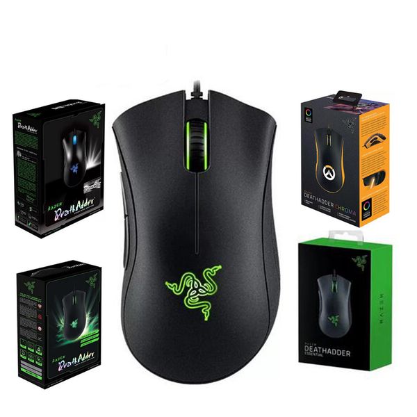 Razer DeathAdder Chroma Elite Viper Mini Game USB Wired 5 Buttons Optical Sensor Mouse Black White Standard Essential Edition Gaming Mice Wi