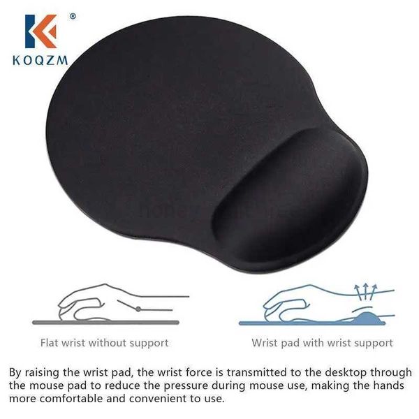 Black Mouse Pad With Wrist Rest Pad Anti-Slip Gaming Mousepad Mice Mat PC Laptops Keyboard AccessoriesM240802