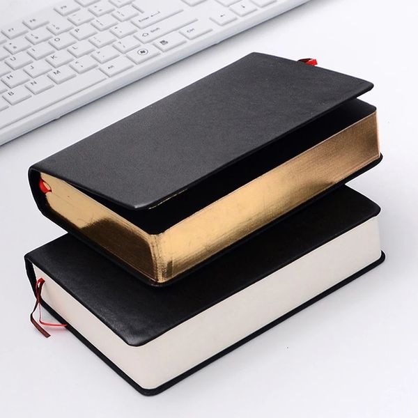 Retro Leather Notebook Thick Paper Bible Diary Book Notepad Blank Weekly Plan Writing Notebooks Office School Supplies 240119