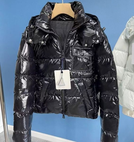 Womens Jacket short Down Jackets Designer puffer jacket collar Coats Winter Coat Bright black Warm Fashion Parkas Outerwear
