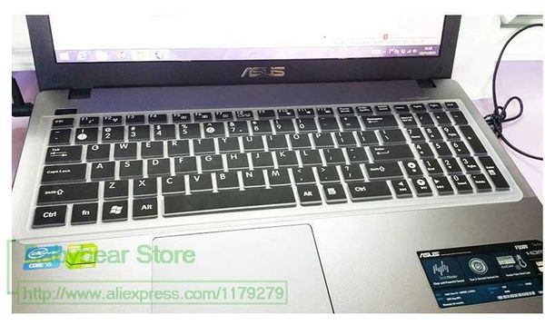 Keyboard Covers 15 inch silicone keyboard cover protector for ASUS N56VZ N56 N56VM VX7 G53S G53SW N51 N53J N53D N53T laptops z0114