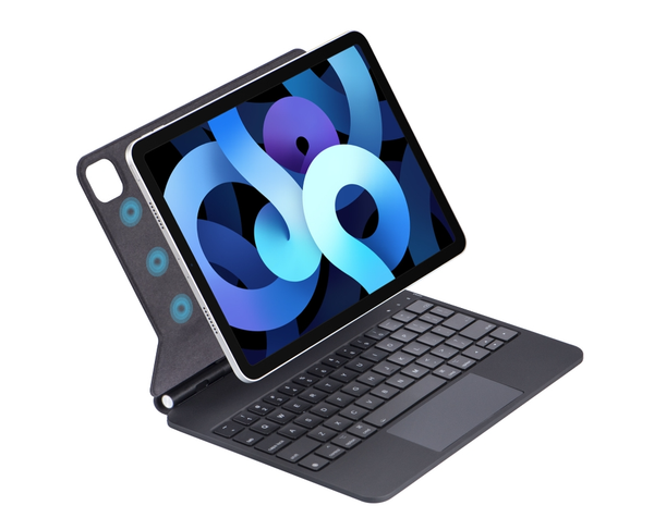 Tablet Magic Keyboard Intelligent Protective Cover Black and White Soft TPU Shockproof Cover Protective Cover