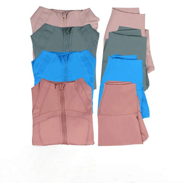 2 Pieces defines Jacket Align leggings Women Fiess Yoga Set Women Gym set Yoga Pink Jacket Workout Fitness quick dry fitness Activewear Spor