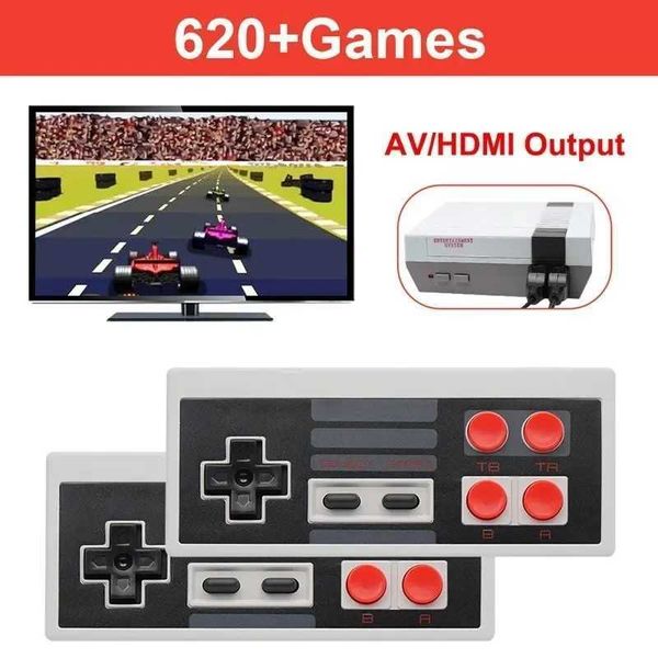 Game machine Handheld Retro Video Game Console Mini Game console Built-in Classic 620 games for 4K TV -Cpatible-AV Game Player Z241028