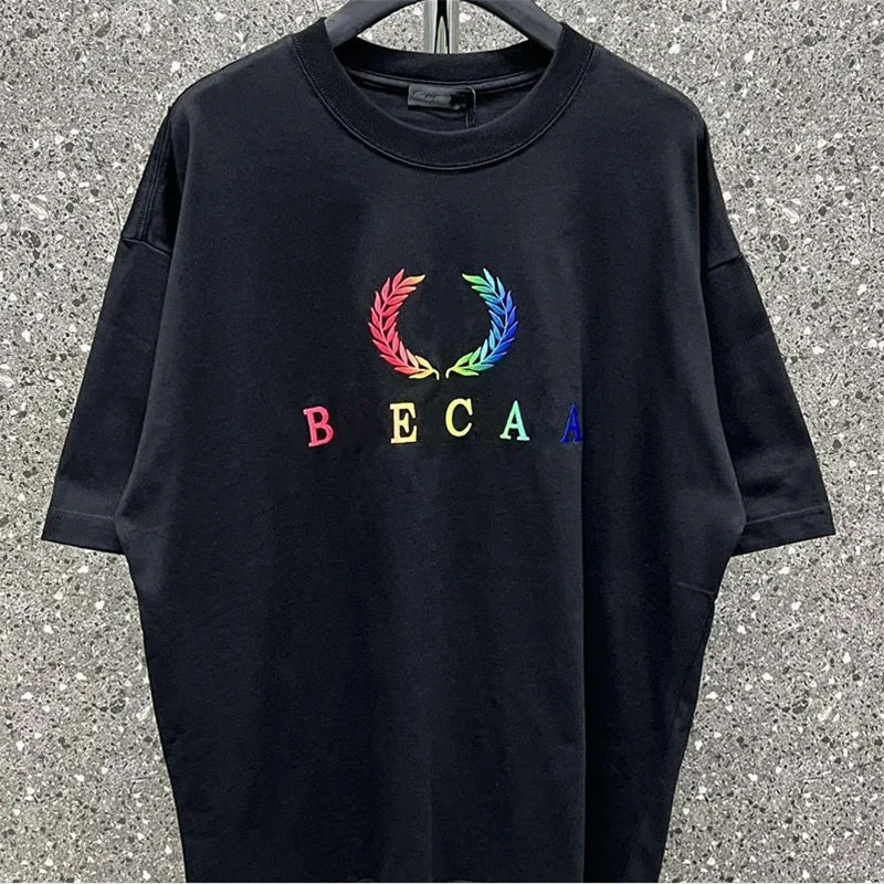 paris mens t shirts Europe France Luxury letter Graphic printing Logo Fashion Mens Leave Me Alone Short Sleeve Tshirt Women 2B Clothes Casual Cotton