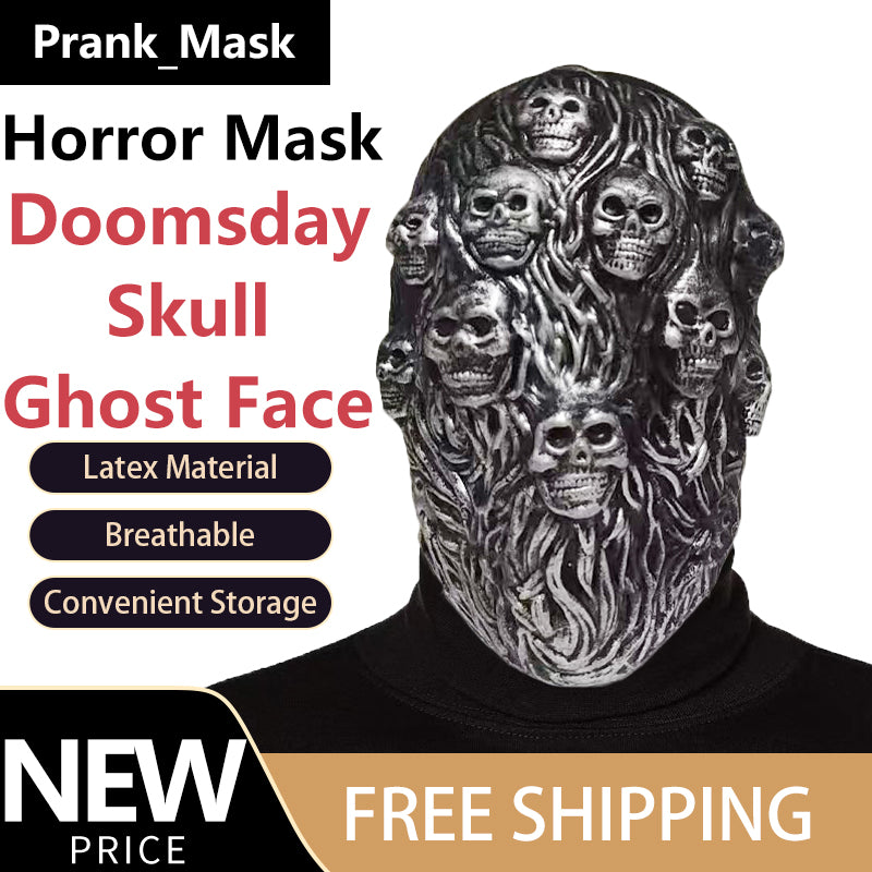 Doomsday Skull Ghost Face Mask Halloween Toys Free Shipping Game Skull Mask Payday Cosplay Latex Mask Funny Props Toys Party Toys & Supplies Hungry