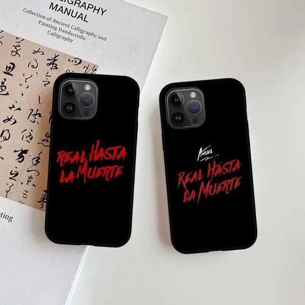 Cell Phone Cases Anuel Hasta La Muertes case suitable for iPhone 15 14 13 12 11 X XR XS XSMAX 8 7 Plus Mini Pro Max soft black phone cover J