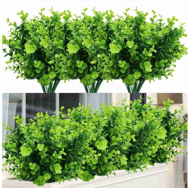 Artificial Plants Flowers Faux Boxwood Shrubs Wedding Office and Farmhouse Indoor Outdoor Decor