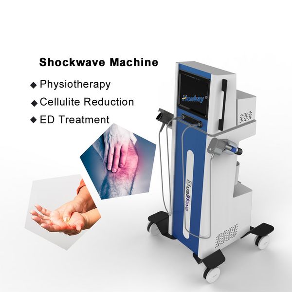 Dual Shock Wave Machine Gadgets Electromagnetic And Pneumatic Shockwave Equipment ESWT Electrotherapy Physiotherapy Treatment ED Treatment S