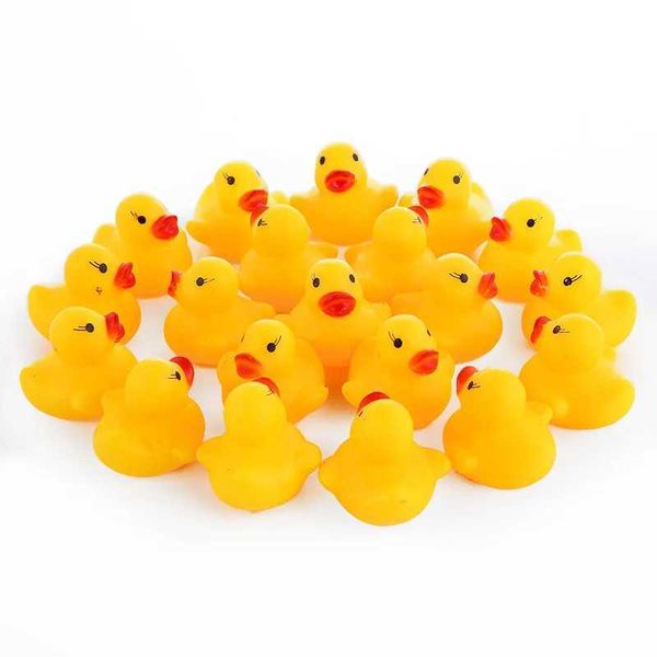 Intelligence toys 10 pieces-batch cute baby Squeaky Rubber Ducks bathroom water entertainment games play newborn boys and girls toys H241014