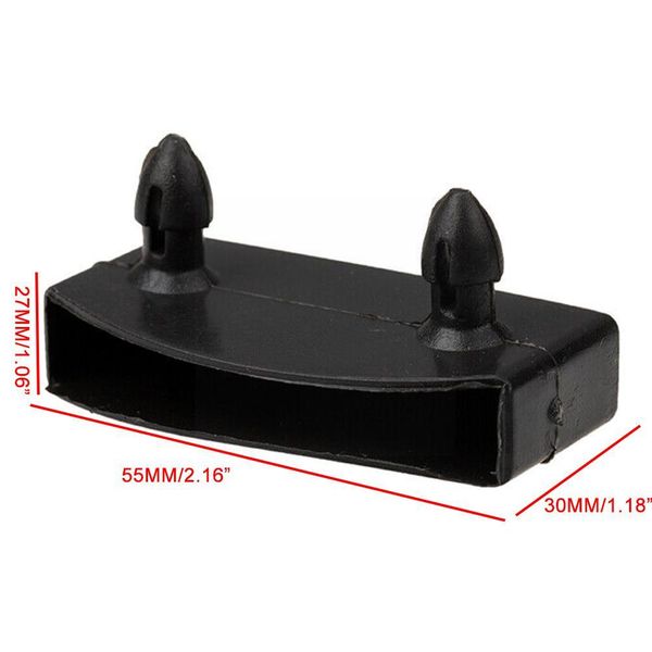 1Pcs Black Durable Plastic Square Replacement Sofa Rubber Slat Holders Caps End Inner Centre Bed Sleeve G6A3