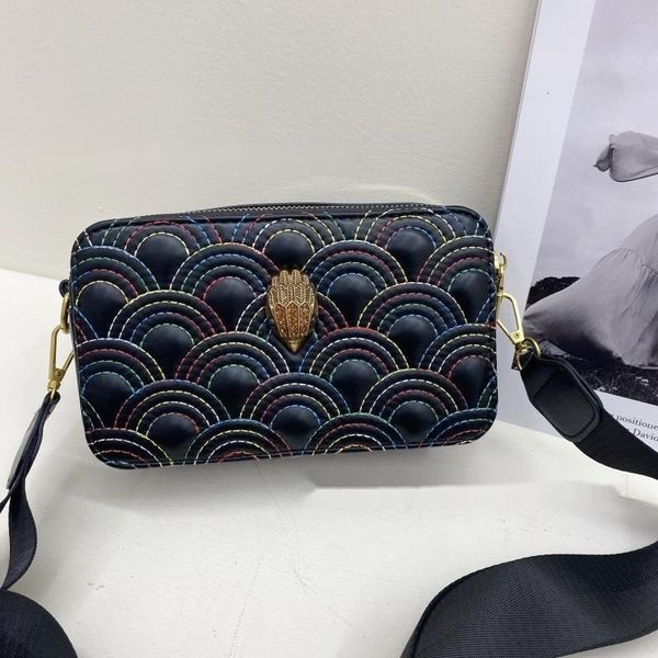 Womens New Single Shoulder Crossbody Bags Evening Camera Square Bag Fashion Embroidered Eagle Head Bag