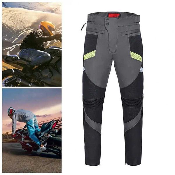 1 Set Motorcycle Pants with Protective Gear Cycling Pants Anti-collision Riding Pants Cycling Equipment Motocross Pants Y240921