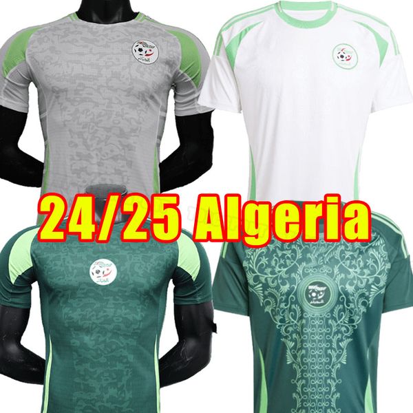 2024 2025 Algerie soccer jerseys 24 25 Fans Player version MAHREZ BRAHIMI BENNACER Algeria home away men maillot de football shirts Uniform