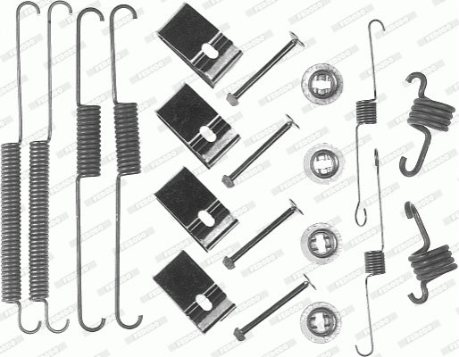 Accessory Kit, brake shoes FERODO FBA122