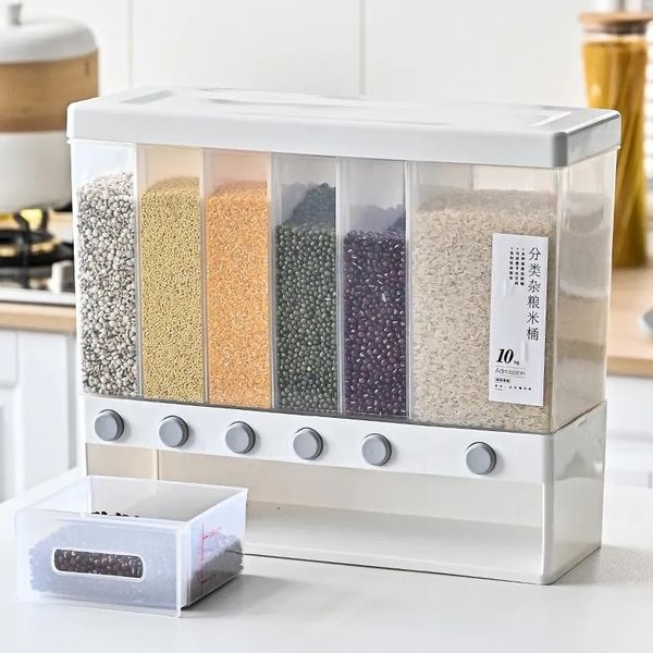 Household rice container sealed, insect-proof, moisture-proof classification rice tank rice noodle box Rice storage tank grain storage box