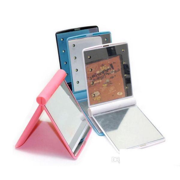 Espelhos compactos MAIS MAIXAÇÃO DE POCKET HD Mirror com 8 luzes e toque SN Smart Drop Drop Drop Drop Health Beauty Tools Acessori Dhpva