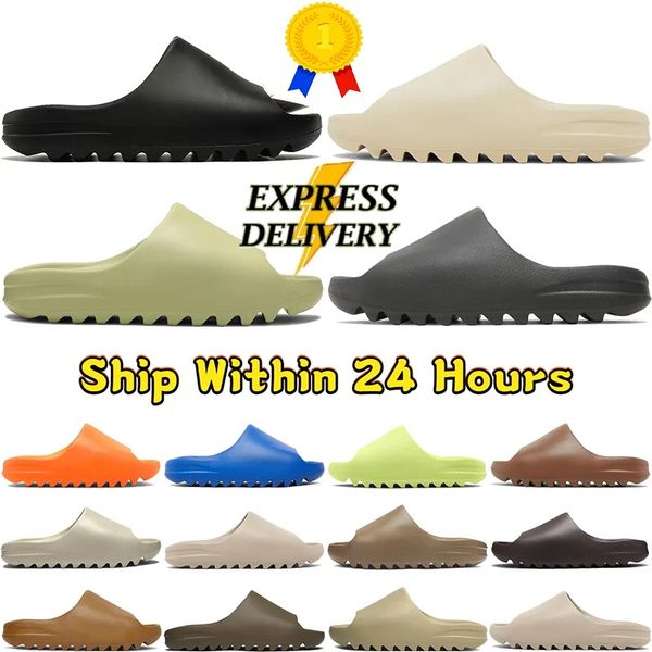 Designer Slides Men Women Slippers Sandals Onyx Cinder Sand Bone Resin Stone Sage Slate Grey Vermilion Slide Slipper Mens Womens Shoes Summe