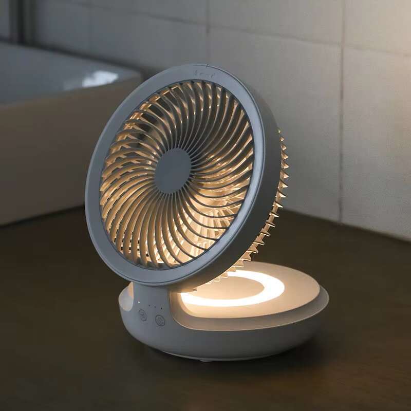 DHGadgets Double bedroom retractable circulating wall mounted electric fan with light