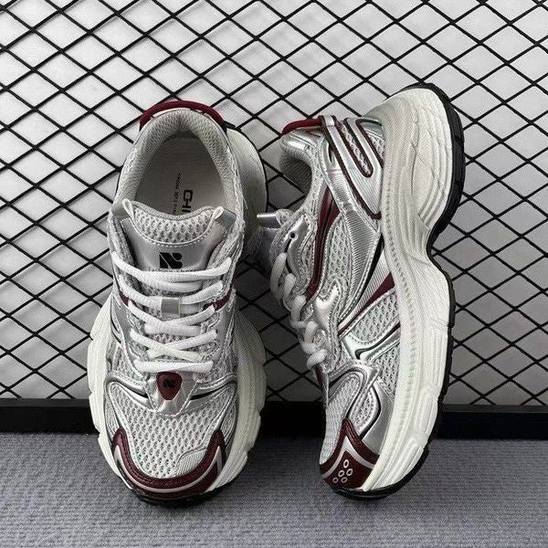New Spring And Summer Thick Bottom Sneakers Mesh Show Feet Small Sier Casual Shoes Z250116