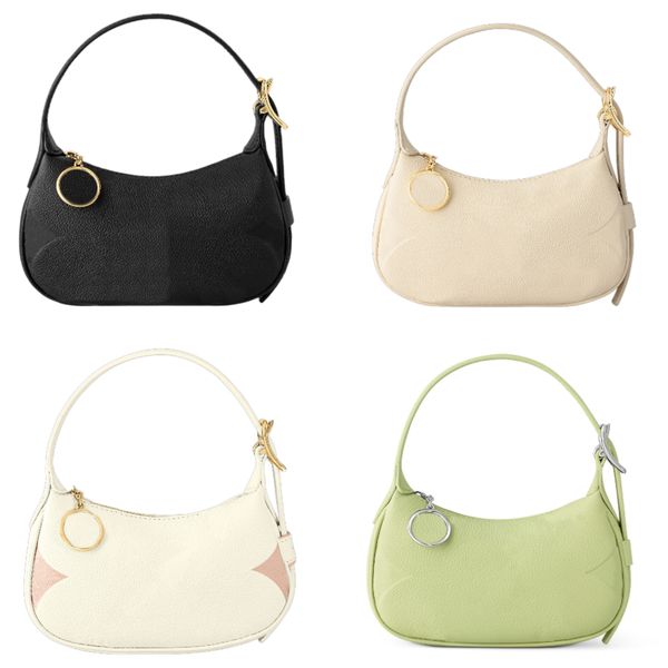Designer Mini Moon Bag Hobo Underarm Handbag Genuine Leather Lady Shoulder Bag 12 Colors Letter Embossed Hobos bags Luxury Womens Totes Easy