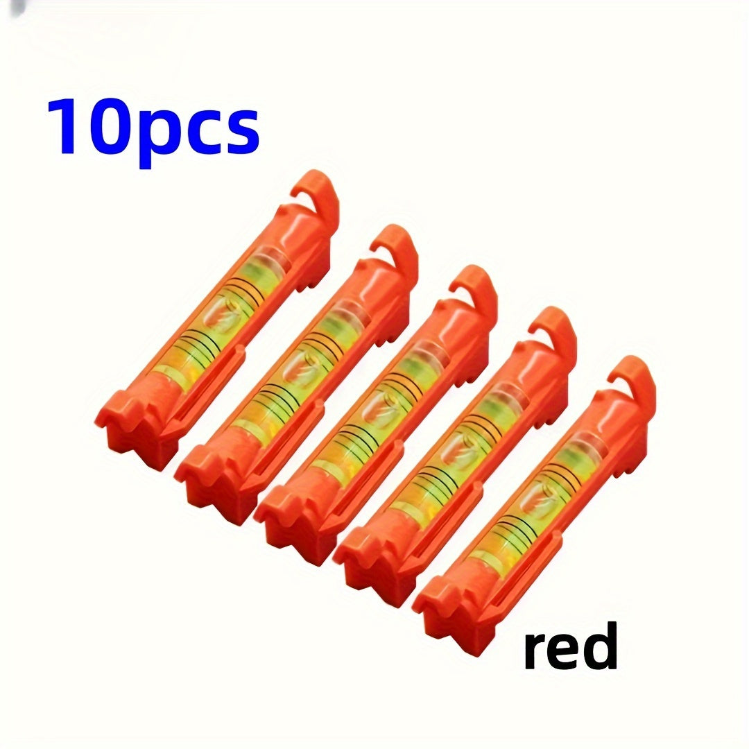 TEMU 10pcs Pocket Hanging Line Level, Horizontal Bubble Level, Mini Level Measuring Tool For Construction, String Level, Horizontal Measuring Tool