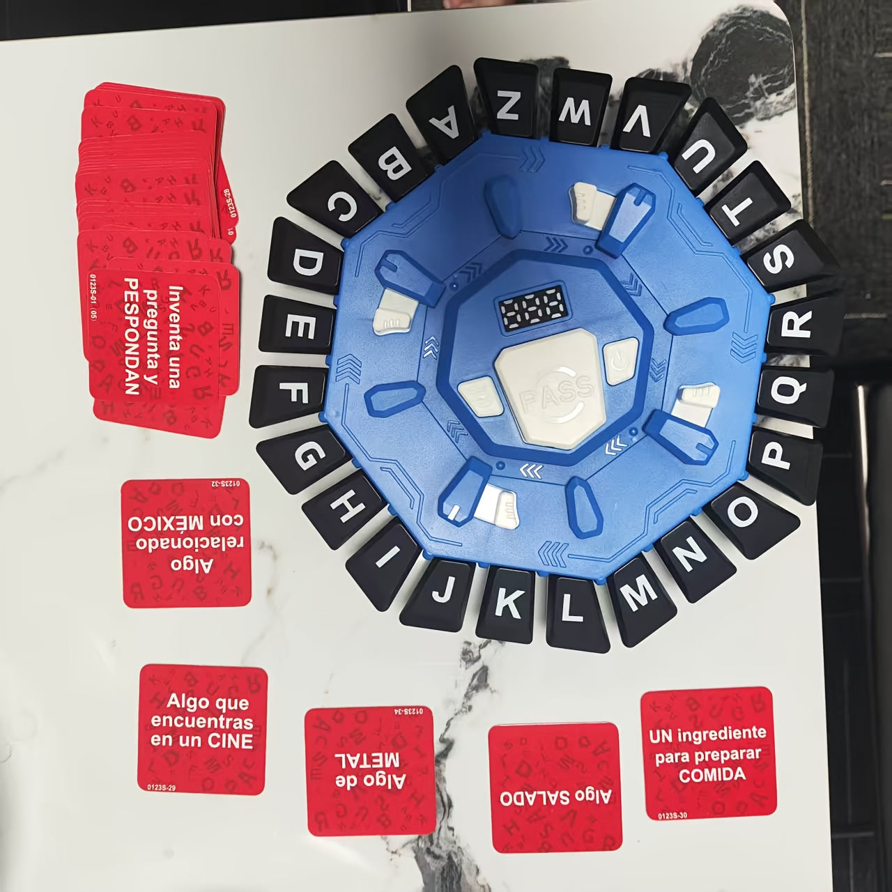 TEMU Halloween Party Games Christmas Gifts Fast- Board Game With Digital Display Timer, 24 Letter Games, Cultivates Children's Thinking , Stacking