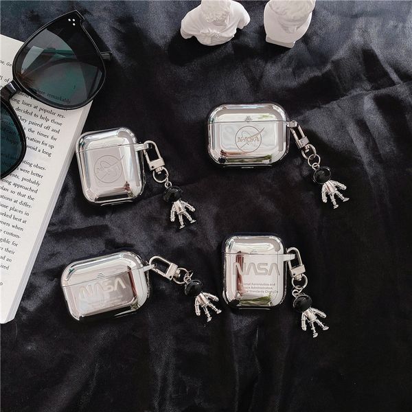 ddmygifts Suitable for electroplating NASA astronaut Pro protective soft shell 1st 2nd generation, 3rd generation Bluetooth headphone cover