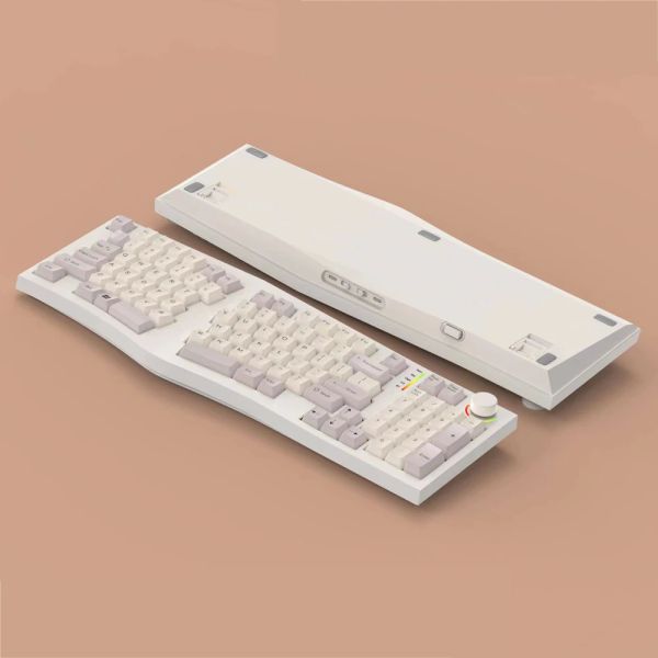 Alice98 Bluetooth 2.4G VIA Mechanical Keyboard 3Modes LED Hot Swap Ergonomic RGB Gasket South Lighting 8000mA Kallh Switch