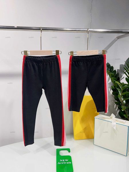 Fashion girl Yoga Pants Multicolor vertical stitching baby Legging kids designer clothes Slim design High quality Kids trousers