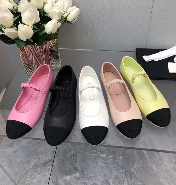 Newest Top Quality Elegant Retro Ballet Sock Shoes 2024 Spring Candy Colours Mary Jane Shoes Women Classic Mixed Color pumps Round Toe Flats